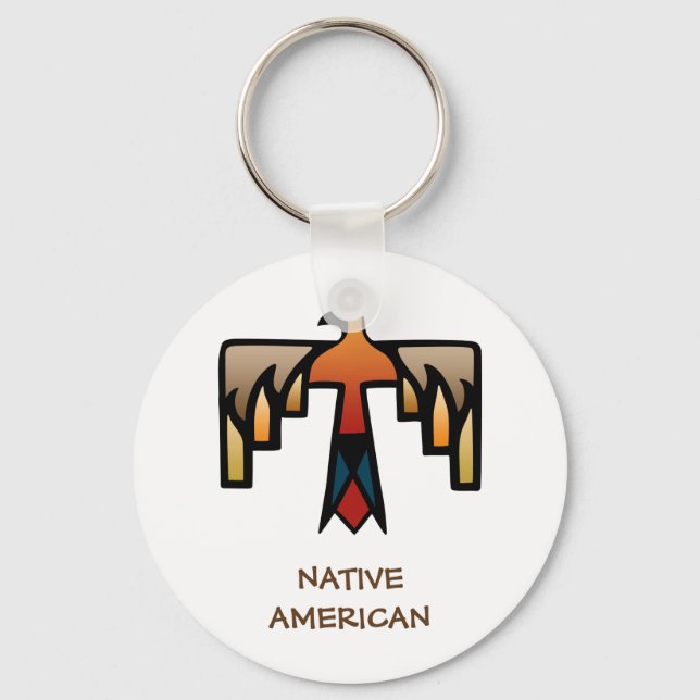 Thunderbird - Native American Indian Symbol Key Ring (Front)
