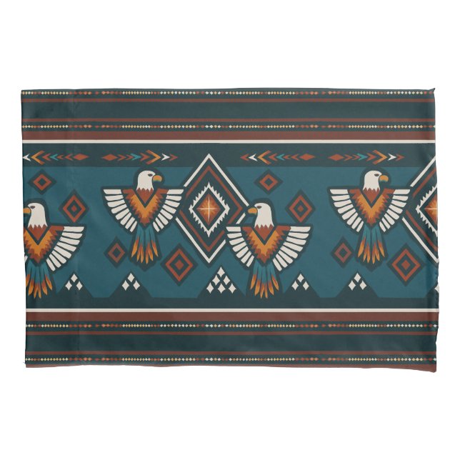 Thunderbird Native Spirit Tribal Pillowcase (Front)