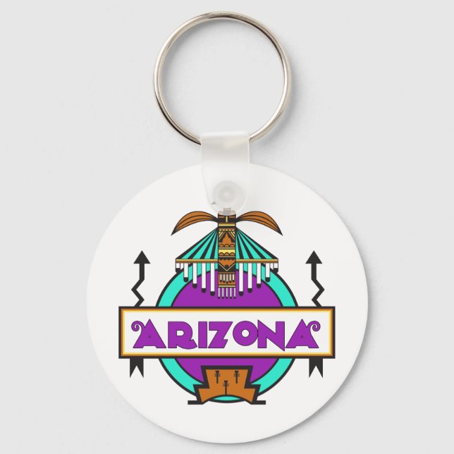 Thunderbird Shield Key Ring (Front)