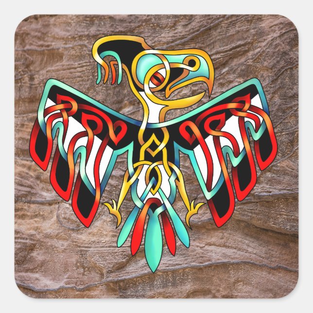 Thunderbird Square Sticker (Front)