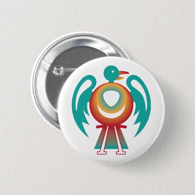thunderbird v2 6 cm round badge (Front & Back)