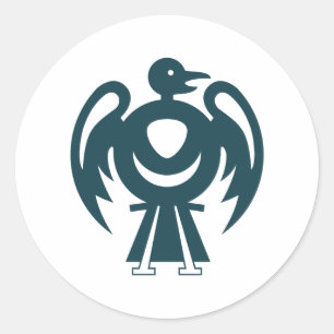 thunderbird v2 classic round sticker