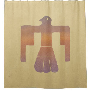 Thunderbird Watercolor Shower Curtain
