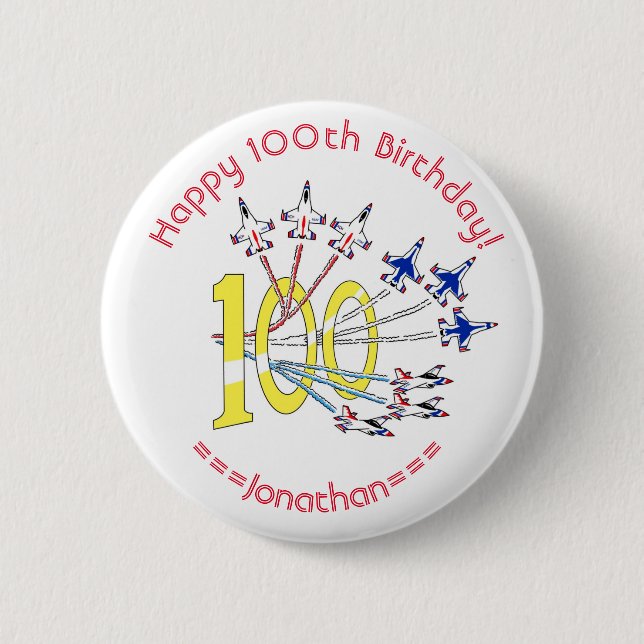 Thunderbirds 100th Birthday Badge (Front)
