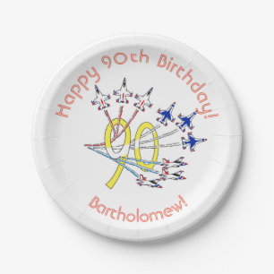 Thunderbirds 90th Birthday Paper Plate