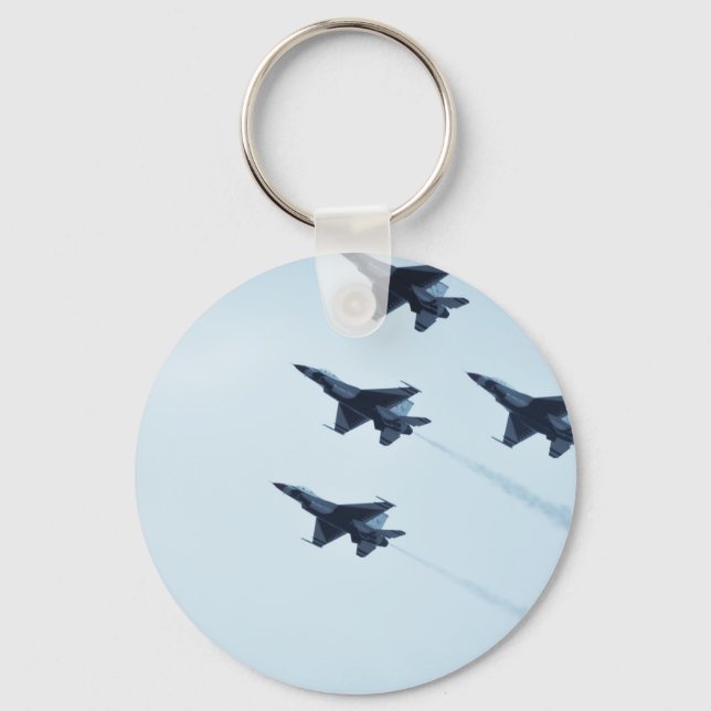 Thunderbirds F-16 Airshow Key Ring (Front)