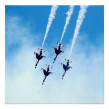 Thunderbirds in Flight Photo Poster
