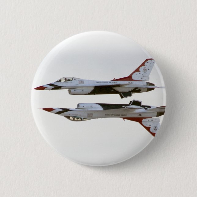 Thunderbirds Manoeuvre - Mirror 6 Cm Round Badge (Front)
