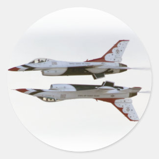 Thunderbirds Manoeuvre - Mirror Classic Round Sticker