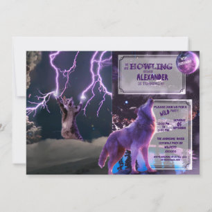 Thunderbolted cat invitation