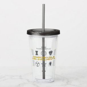 Thunderbolts*   Disposable Delinquents Acrylic Tumbler