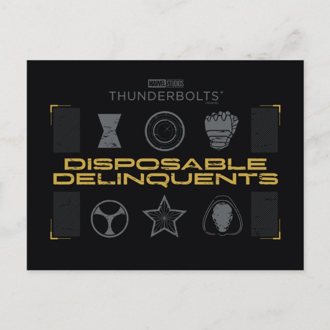 Thunderbolts* | Disposable Delinquents Postcard (Front)