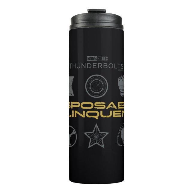 Thunderbolts* | Disposable Delinquents Thermal Tumbler (Front)