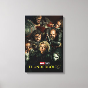 Thunderbolts* Group Fighting Theatrical Canvas Print