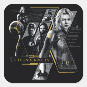 Thunderbolts* Group Graphic Square Sticker