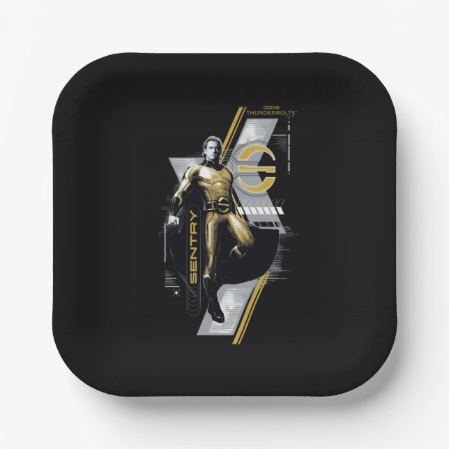 Thunderbolts* | Sentry Character Graphic Paper Plate (Front)