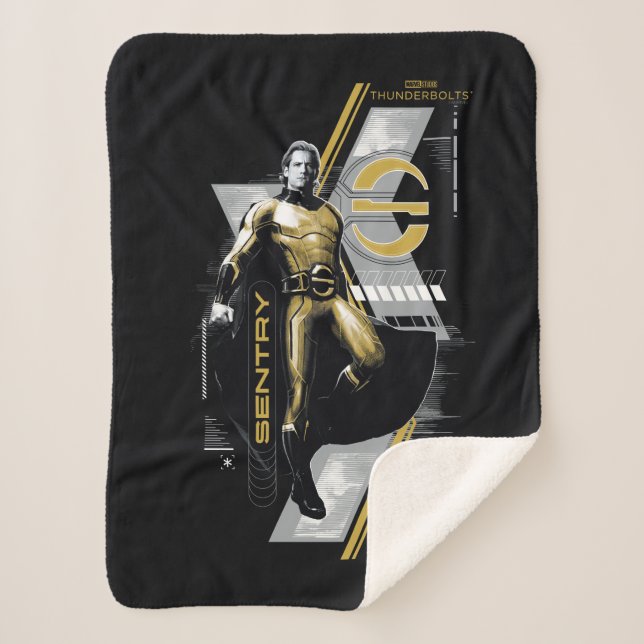 Thunderbolts* | Sentry Character Graphic Sherpa Blanket (Front)