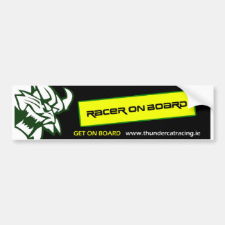 Thundercat Racing - Racer On Board Bumpersticker Bumper Sticker