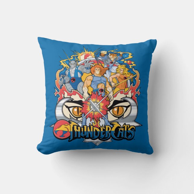 ThunderCats | Firey Group Graphic Cushion (Front)