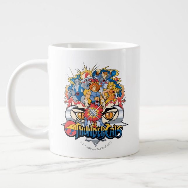 ThunderCats | Firey Group Graphic Large Coffee Mug (Left)