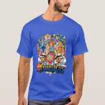 ThunderCats | Firey Group Graphic T-Shirt<br><div class="desc">Check out this ThunderCats group graphic featuring Lion-O,  Panthro,  Tygra,  and Cheetara with their weapons ready in front of a firey explosion!</div>