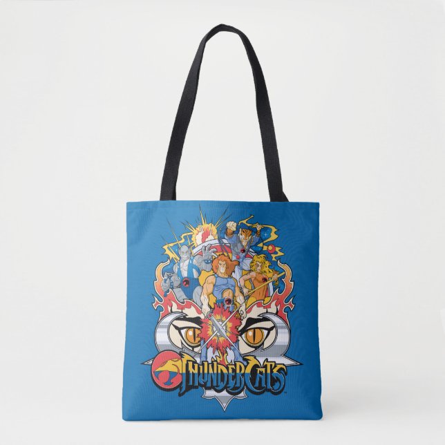 ThunderCats | Firey Group Graphic Tote Bag (Front)