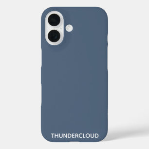 Thundercloud Blue-grey Colour Name iPhone 16 Case