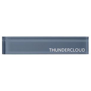 Thundercloud Blue-grey Colour Name Nameplate