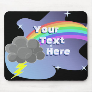 Thundercloud Rainbow Mouse Pad