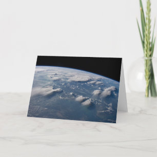 Thunderhead Anvils Of Earth Onto Southern Borneo. Card