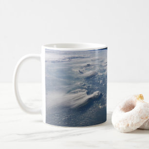 Thunderhead Anvils Of Earth Onto Southern Borneo. Coffee Mug