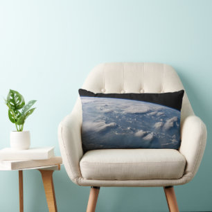 Thunderhead Anvils Of Earth Onto Southern Borneo. Lumbar Cushion