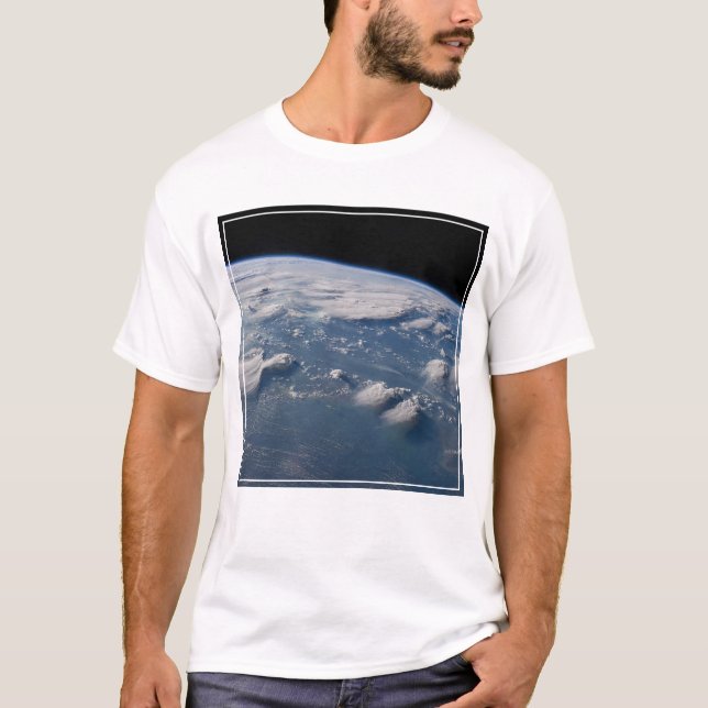 Thunderhead Anvils Of Earth Onto Southern Borneo. T-Shirt (Front)
