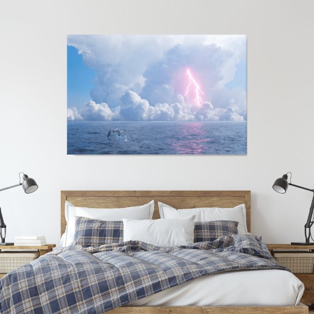Thunderhead Canvas Print (Insitu (Bedroom))