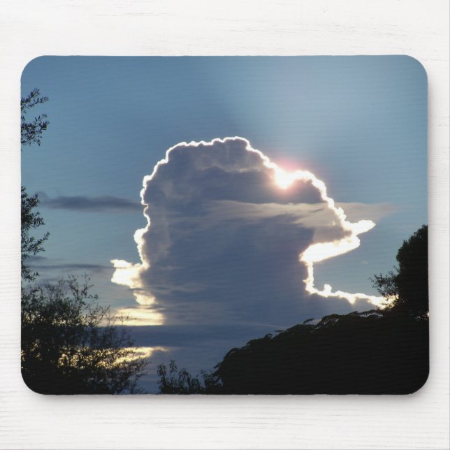 thunderhead cloud blocks the sun mouse pad (Front)