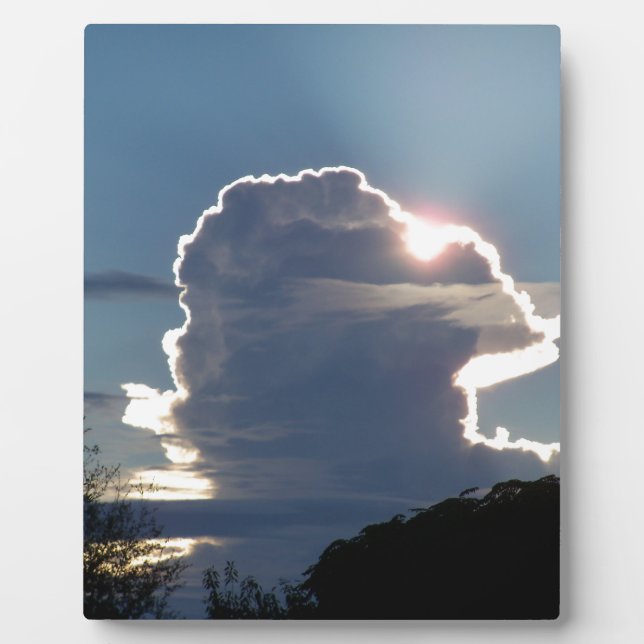 thunderhead cloud blocks the sun plaque (Front)