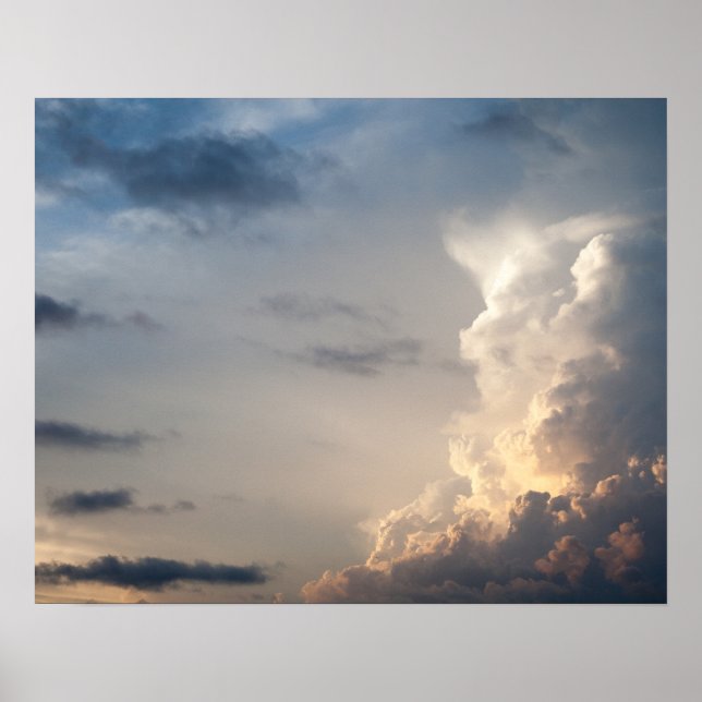 Thunderhead Cloud Heaven Sky Storm Clouds Poster (Front)