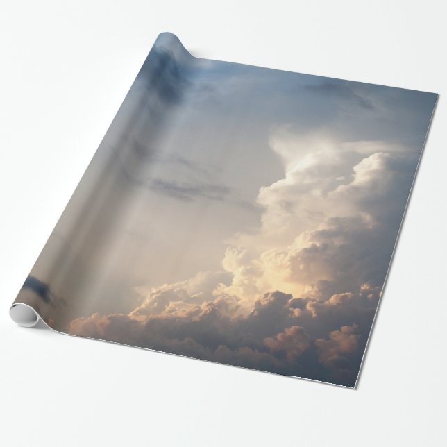 Thunderhead Cloud Heaven Sky Storm Clouds Wrapping Paper (Unrolled)