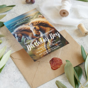 Thundering Hooves: A Herd of Horses in Motion Postcard