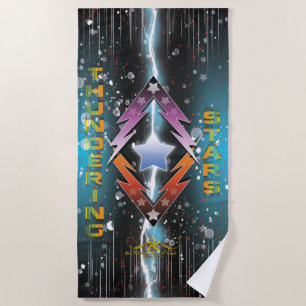 Thundering Stars Beach Towel