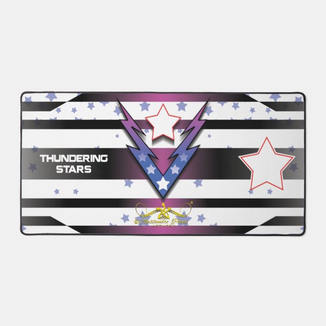 Thundering Stars Desk Mat (Front)