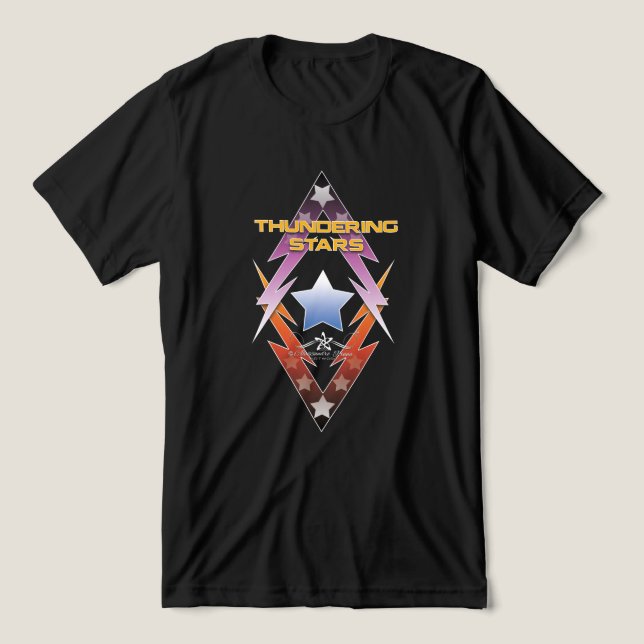 Thundering Stars Tri-Blend Shirt (Design Front)