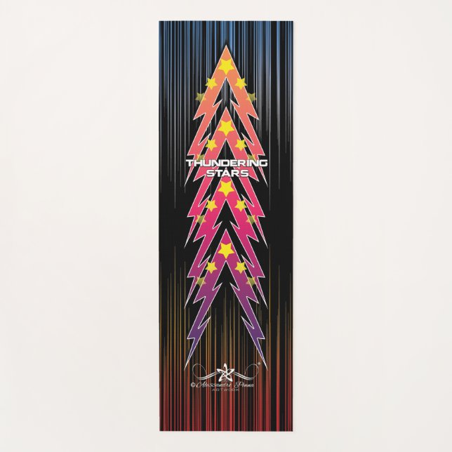 Thundering Stars Yoga Mat (Front)