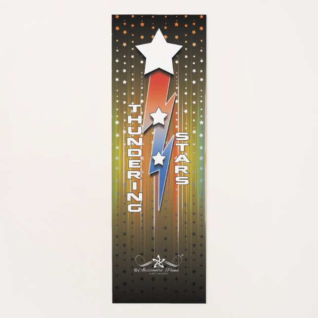 Thundering Stars Yoga Mat (Front)