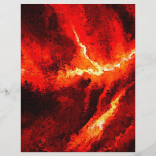 Thunders - Red Abstract Modern Art Flyer