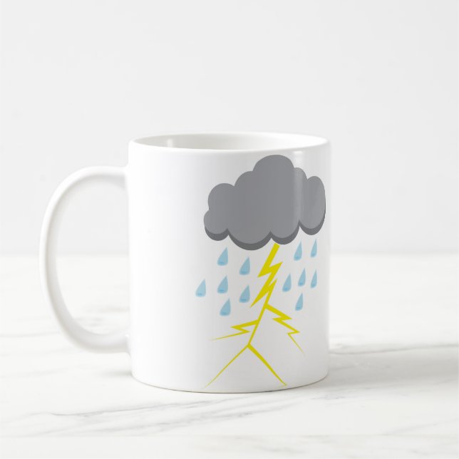 Thunderstorm and Lightning Coffee Mug (Left)