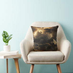 Thunderstorm Clouds Pattern Cushion
