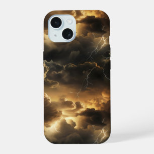 Thunderstorm Clouds Pattern iPhone 15 Case