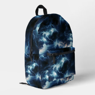 Thunderstorm Lighting Pattern Printed Backpack