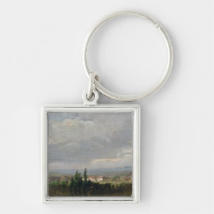 Thunderstorm Near Dresden, 1830 Key Ring